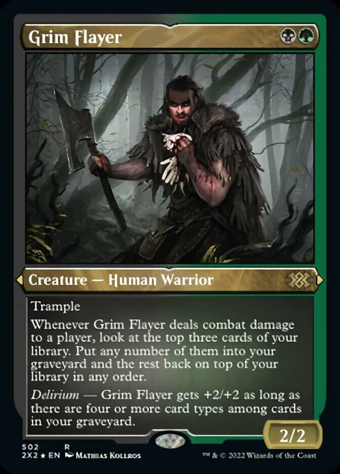 Grim Flayer (Foil Etched) [Double Masters 2022] | Game Grid - Logan