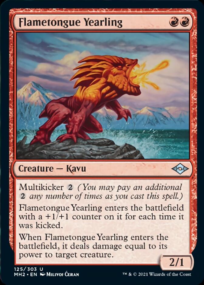 Flametongue Yearling [Modern Horizons 2] | Game Grid - Logan