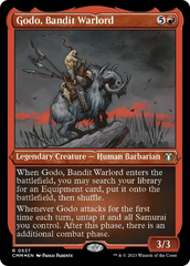 Godo, Bandit Warlord (Foil Etched) [Commander Masters] | Game Grid - Logan