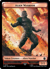 Alien Angel // Alien Warrior Double-Sided Token [Doctor Who Tokens] | Game Grid - Logan