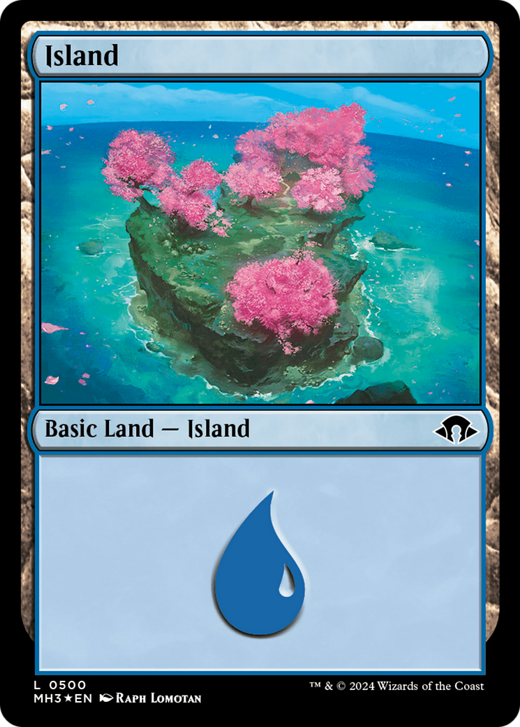 Island (0500) (Ripple Foil) [Modern Horizons 3] | Game Grid - Logan