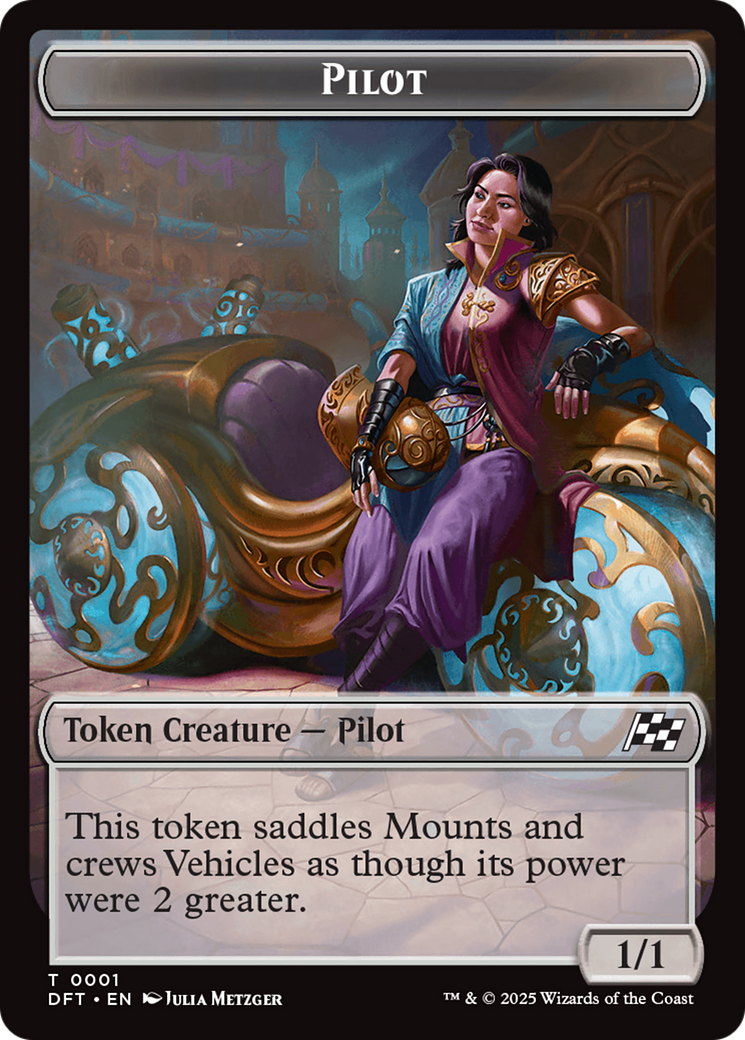 Treasure // Pilot Double-Sided Token [Aetherdrift Tokens] | Game Grid - Logan