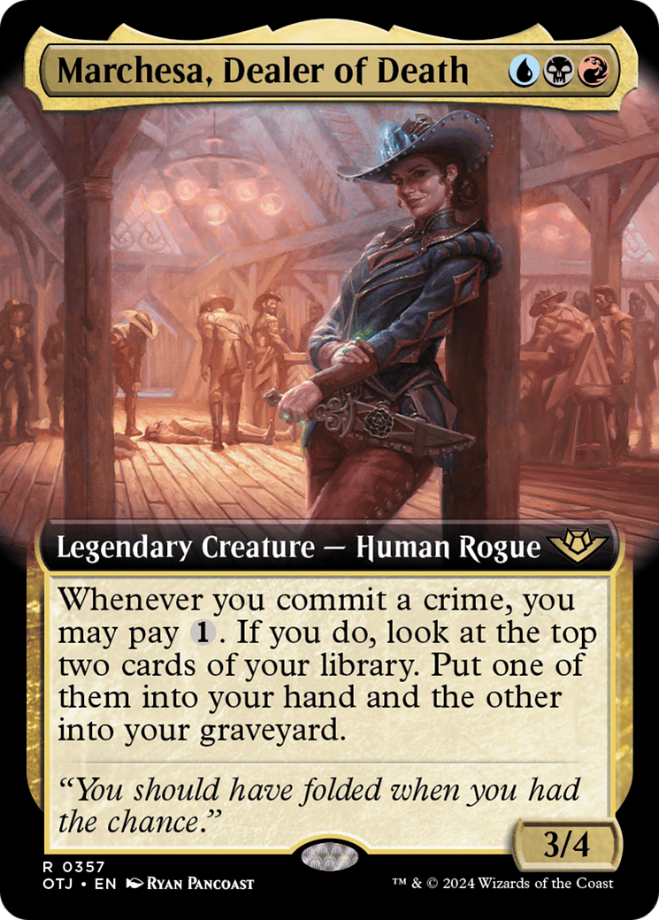 Marchesa, Dealer of Death (Extended Art) [Outlaws of Thunder Junction] | Game Grid - Logan