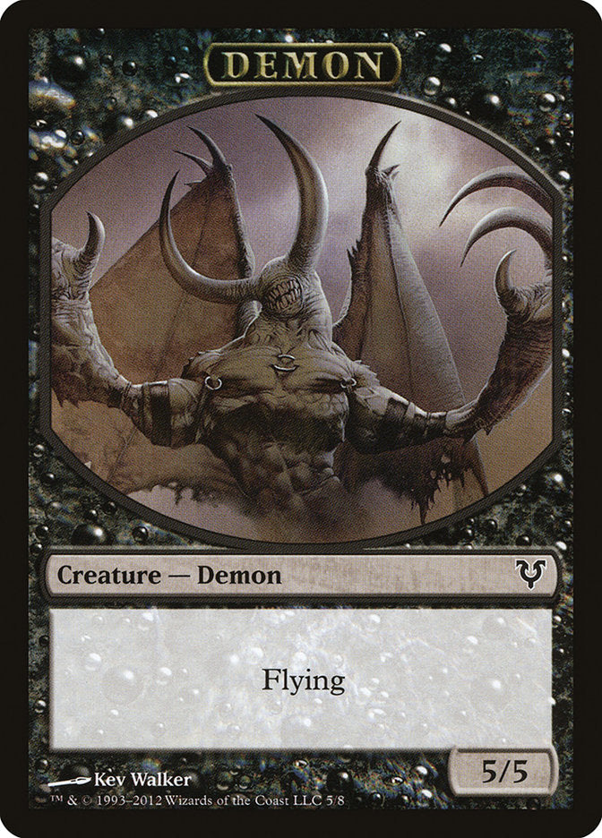 Demon Token [Avacyn Restored Tokens] | Game Grid - Logan