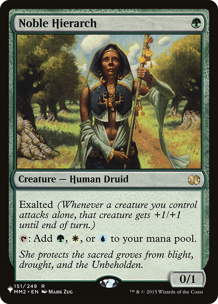 Noble Hierarch [The List Reprints] | Game Grid - Logan