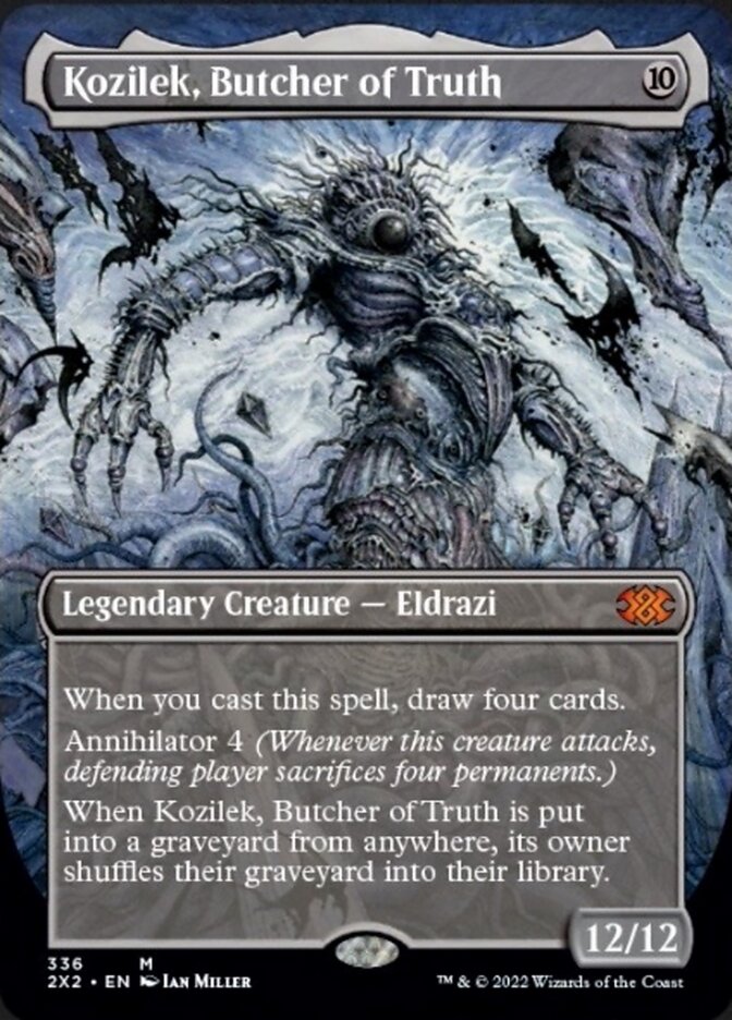 Kozilek, Butcher of Truth (Borderless Alternate Art) [Double Masters 2022] | Game Grid - Logan