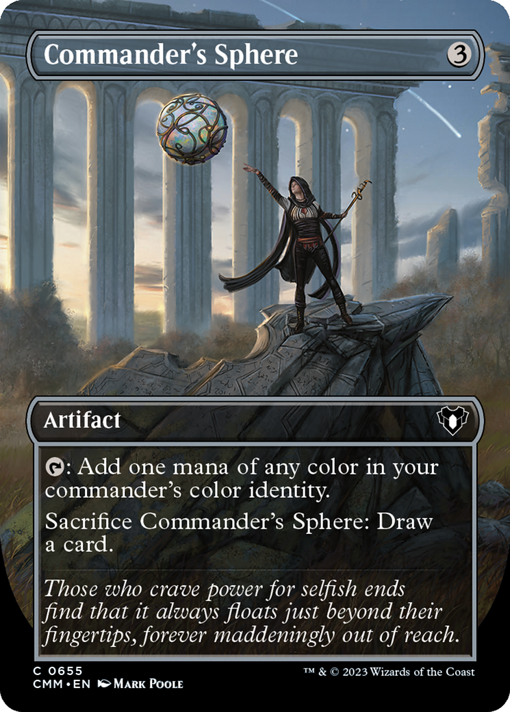 Commander's Sphere (Borderless Alternate Art) [Commander Masters] | Game Grid - Logan