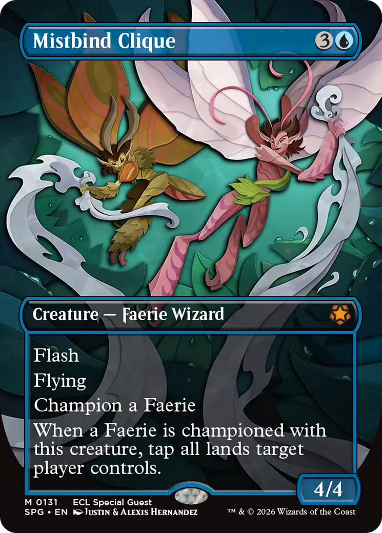 Mistbind Clique (Borderless) [Lorwyn Eclipsed Special Guests] | Game Grid - Logan