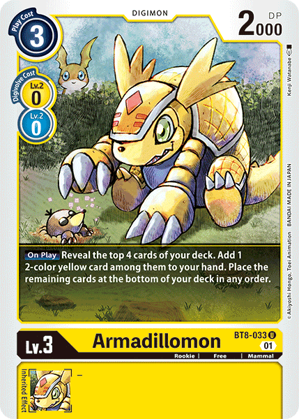 Armadillomon [BT8-033] [New Awakening] | Game Grid - Logan
