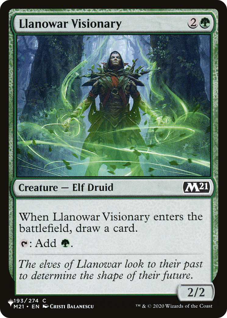 Llanowar Visionary [The List] | Game Grid - Logan