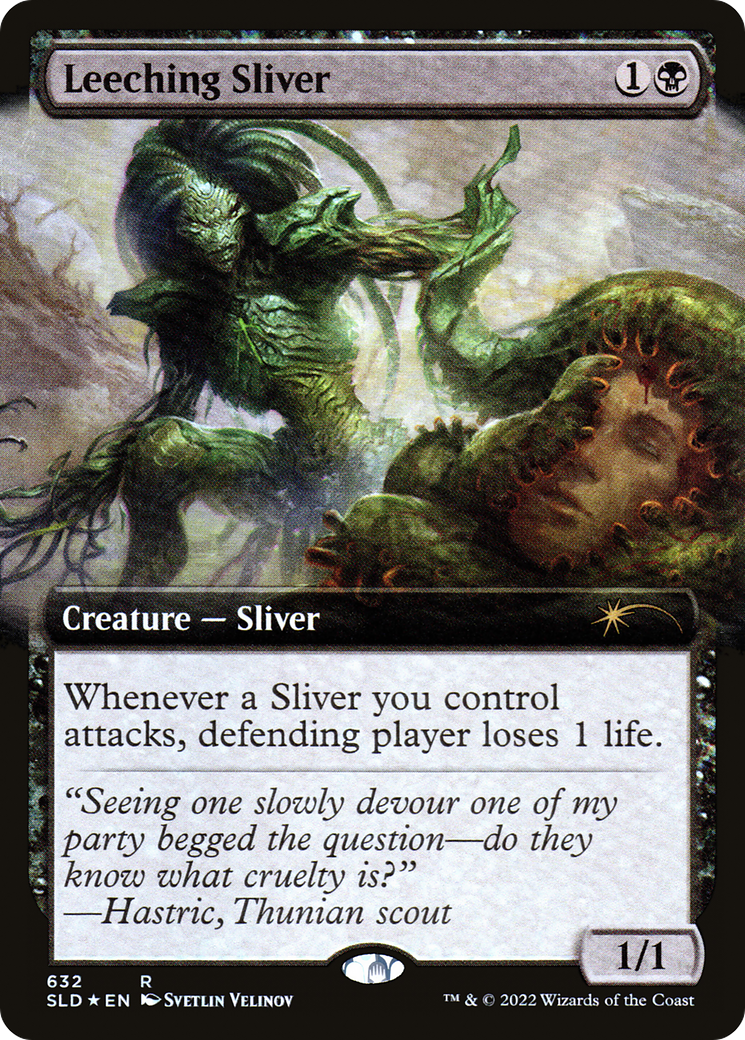 Leeching Sliver (Extended Art) [Secret Lair Drop Promos] | Game Grid - Logan