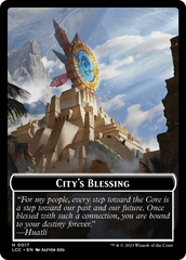 City's Blessing // Vampire (0004) Double-Sided Token [The Lost Caverns of Ixalan Commander Tokens] | Game Grid - Logan