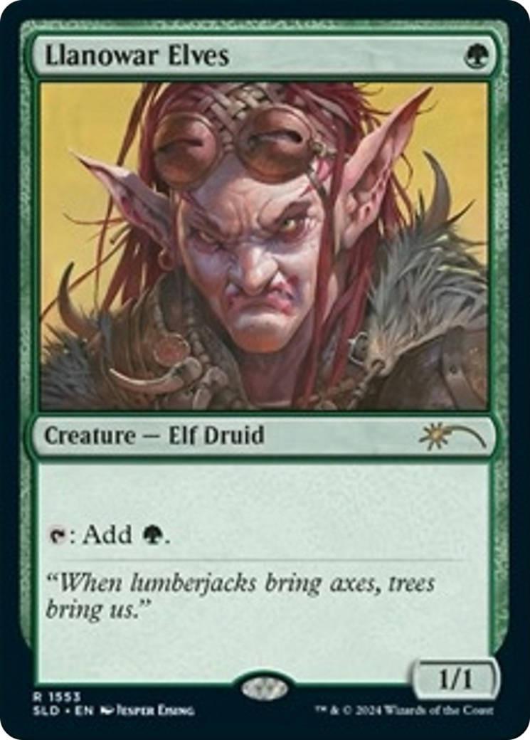 Llanowar Elves (1553) (Rainbow Foil) [Secret Lair Drop Series] | Game Grid - Logan