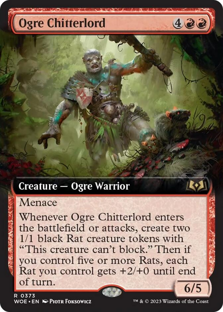 Ogre Chitterlord (Extended Art) [Wilds of Eldraine] | Game Grid - Logan