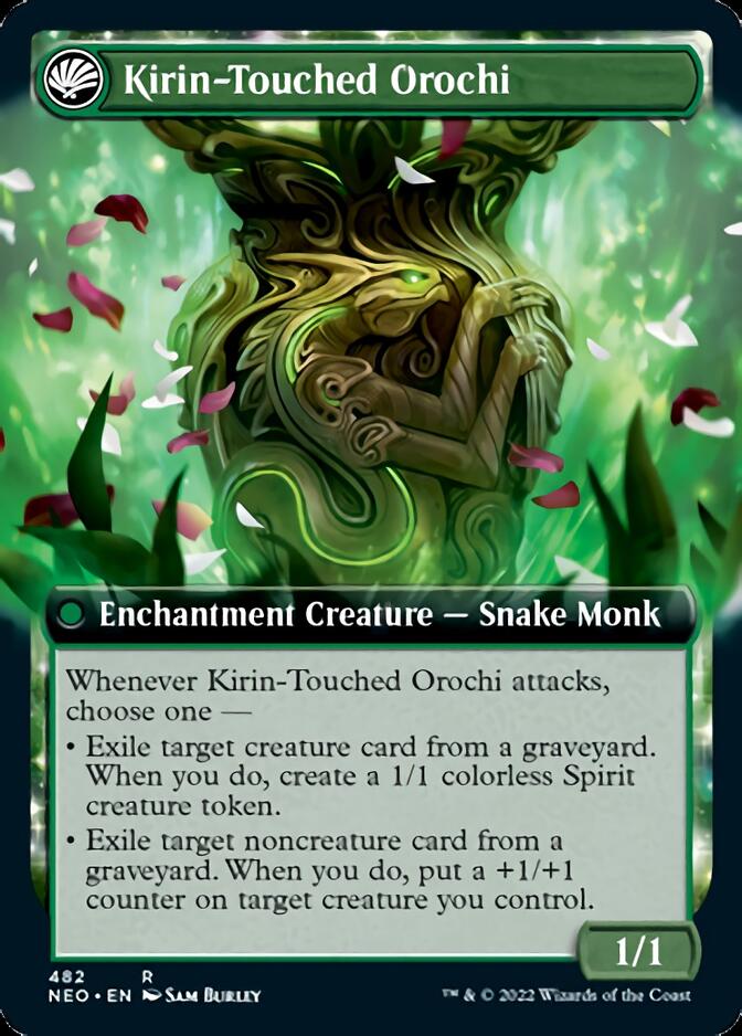 Teachings of the Kirin // Kirin-Touched Orochi (Extended Art) [Kamigawa: Neon Dynasty] | Game Grid - Logan