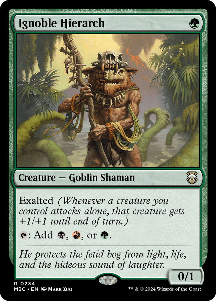 Ignoble Hierarch (Ripple Foil) [Modern Horizons 3 Commander] | Game Grid - Logan