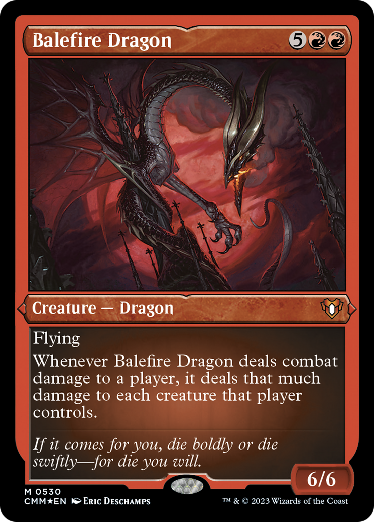 Balefire Dragon (Foil Etched) [Commander Masters] | Game Grid - Logan