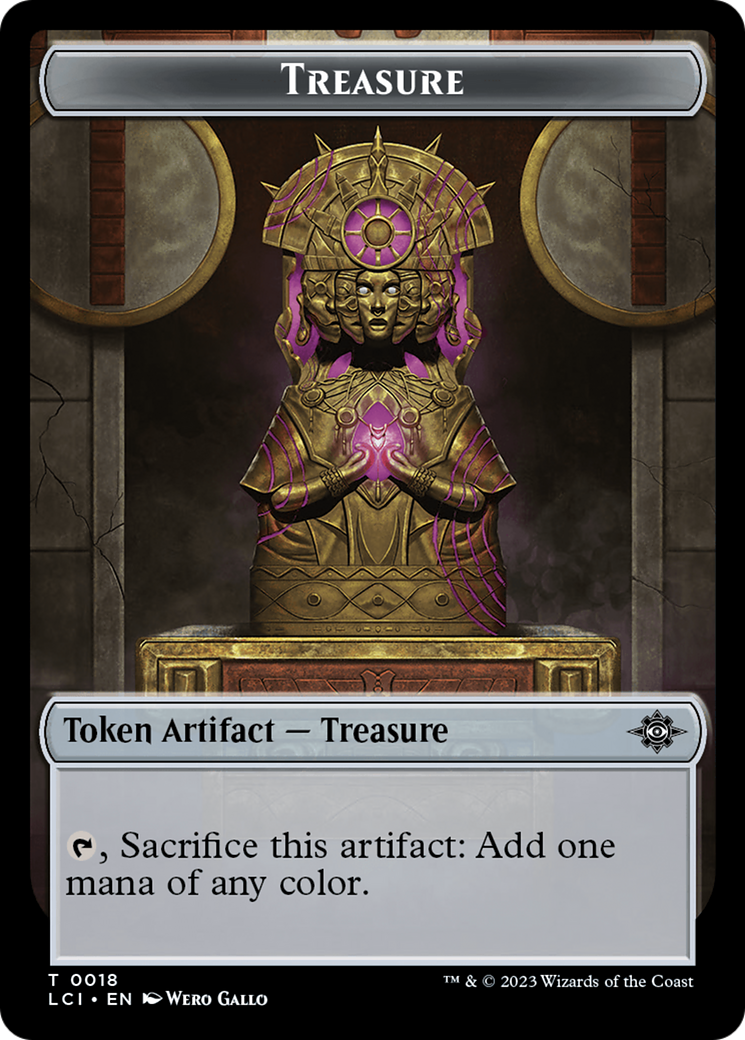 Treasure (0018) // Golem Double-Sided Token [The Lost Caverns of Ixalan Tokens] | Game Grid - Logan