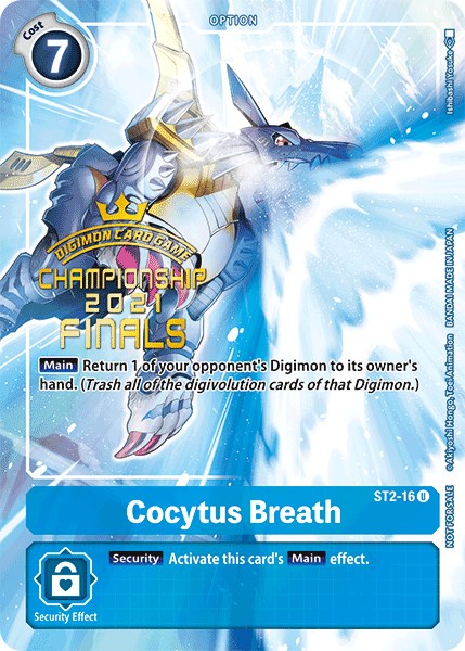 Cocytus Breath [ST2-16] (2021 Championship Finals Tamer's Evolution Pack) [Starter Deck: Cocytus Blue Promos] | Game Grid - Logan