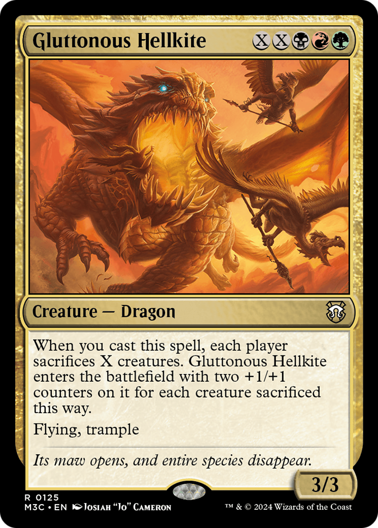 Gluttonous Hellkite [Modern Horizons 3 Commander] | Game Grid - Logan