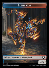 Soldier // Elemental (0037) Double-Sided Token [Commander Masters Tokens] | Game Grid - Logan
