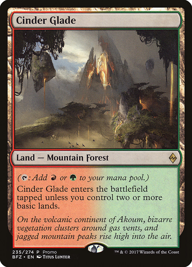 Cinder Glade (Promo) [Standard Showdown Promos] | Game Grid - Logan