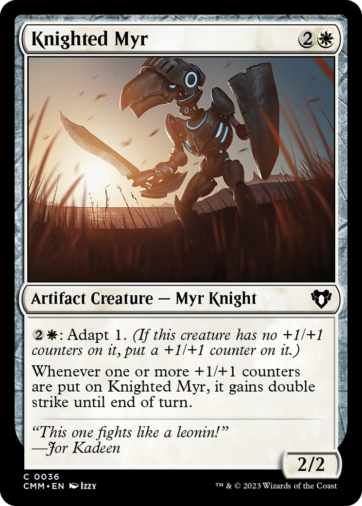 Knighted Myr [Commander Masters] | Game Grid - Logan