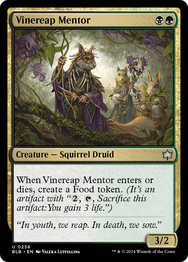 Vinereap Mentor [Bloomburrow] | Game Grid - Logan