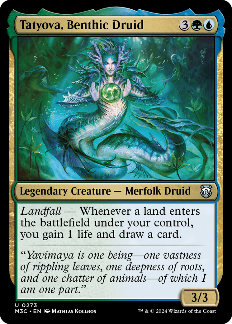 Tatyova, Benthic Druid (Ripple Foil) [Modern Horizons 3 Commander] | Game Grid - Logan