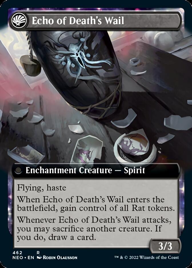 Tribute to Horobi // Echo of Death's Wail (Extended Art) [Kamigawa: Neon Dynasty] | Game Grid - Logan