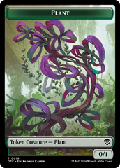 Plant Warrior // Plant Double-Sided Token [Outlaws of Thunder Junction Commander Tokens] | Game Grid - Logan