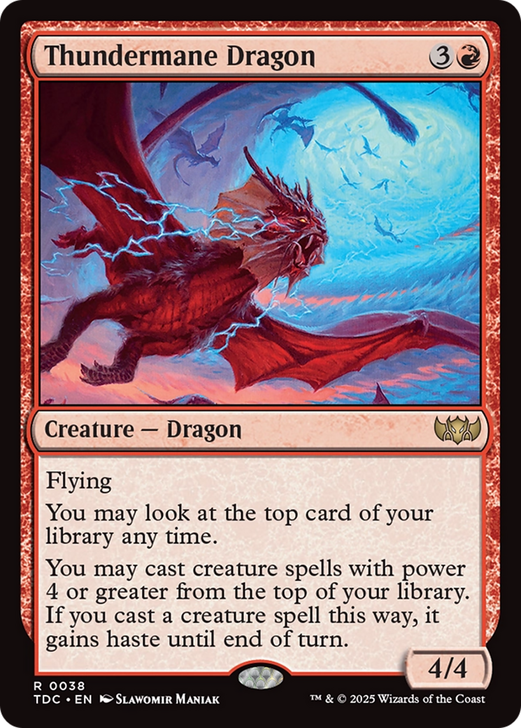 Thundermane Dragon [Tarkir: Dragonstorm Commander] | Game Grid - Logan