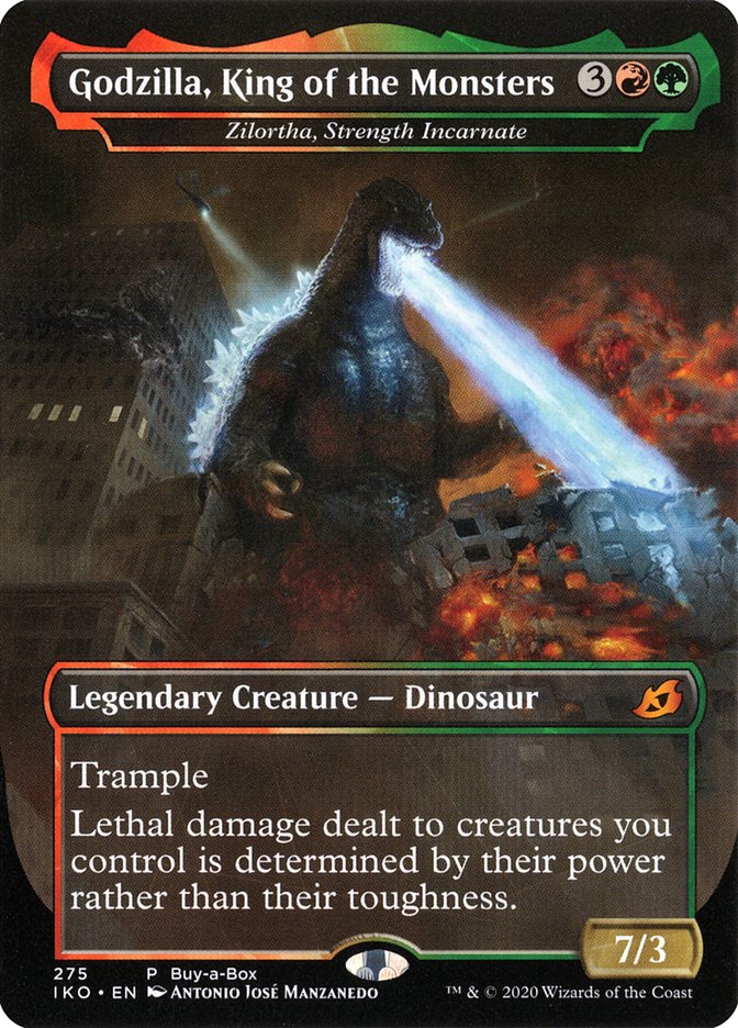 Zilortha, Strength Incarnate - Godzilla, King of the Monsters (Buy-A-Box) [Ikoria: Lair of Behemoths Promos] | Game Grid - Logan