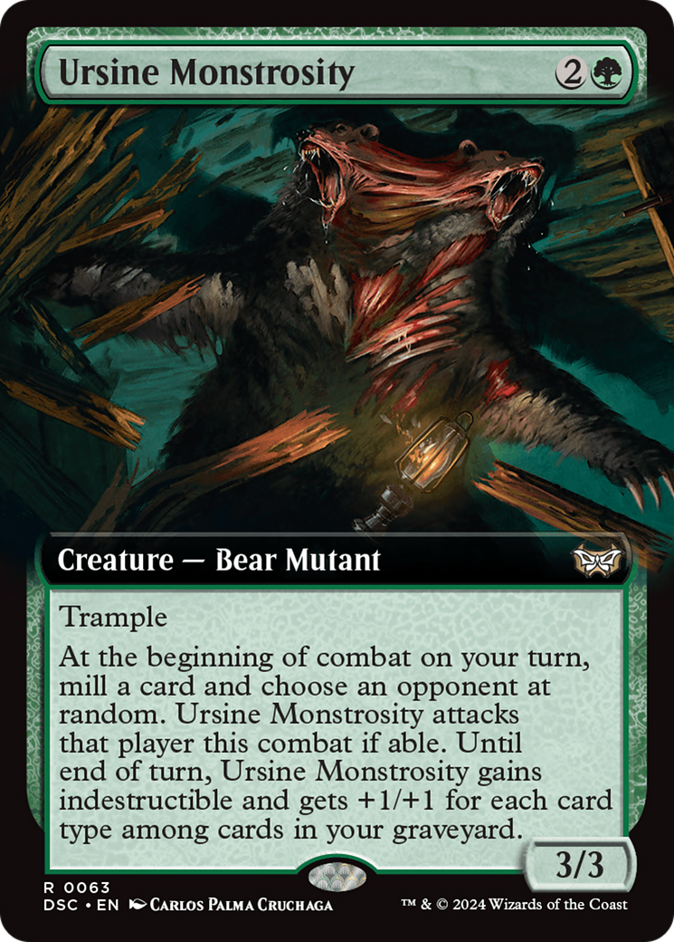 Ursine Monstrosity (Extended Art) [Duskmourn: House of Horror Commander] | Game Grid - Logan