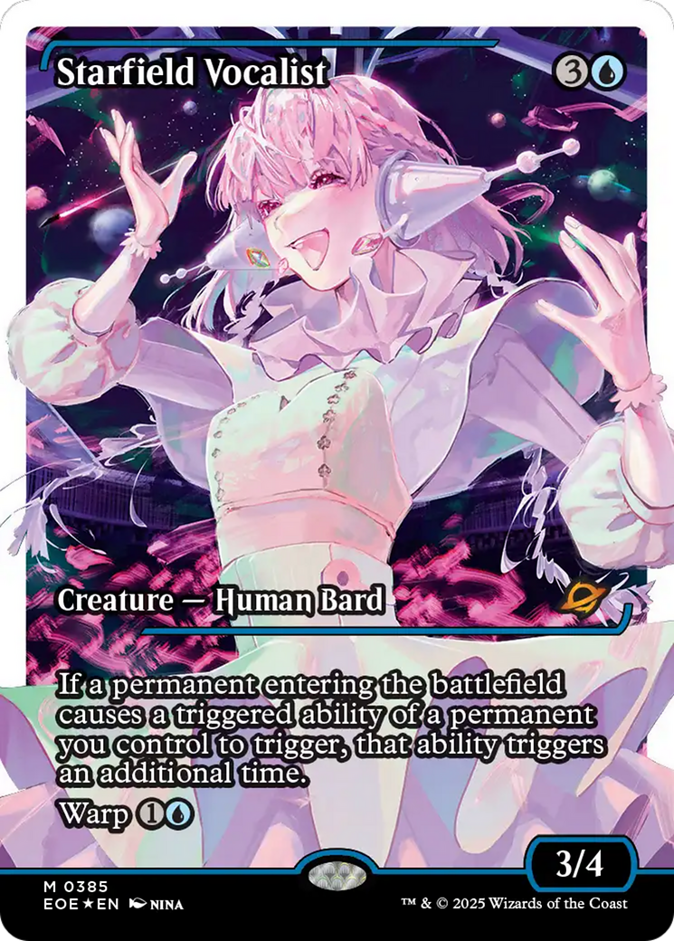 Starfield Vocalist (Showcase) (Fracture Foil) [Edge of Eternities] | Game Grid - Logan