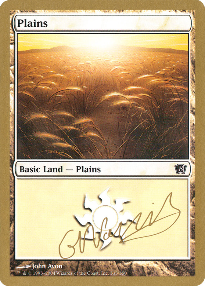 Plains (gn333) (Gabriel Nassif) [World Championship Decks 2004] | Game Grid - Logan