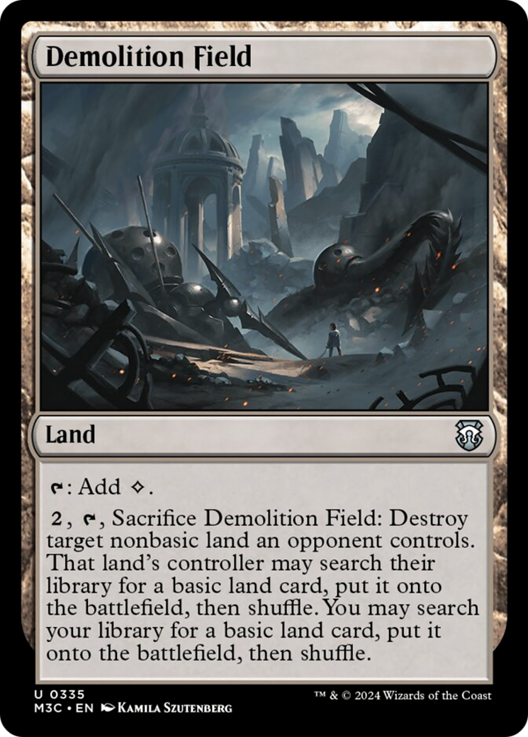Demolition Field (Ripple Foil) [Modern Horizons 3 Commander] | Game Grid - Logan