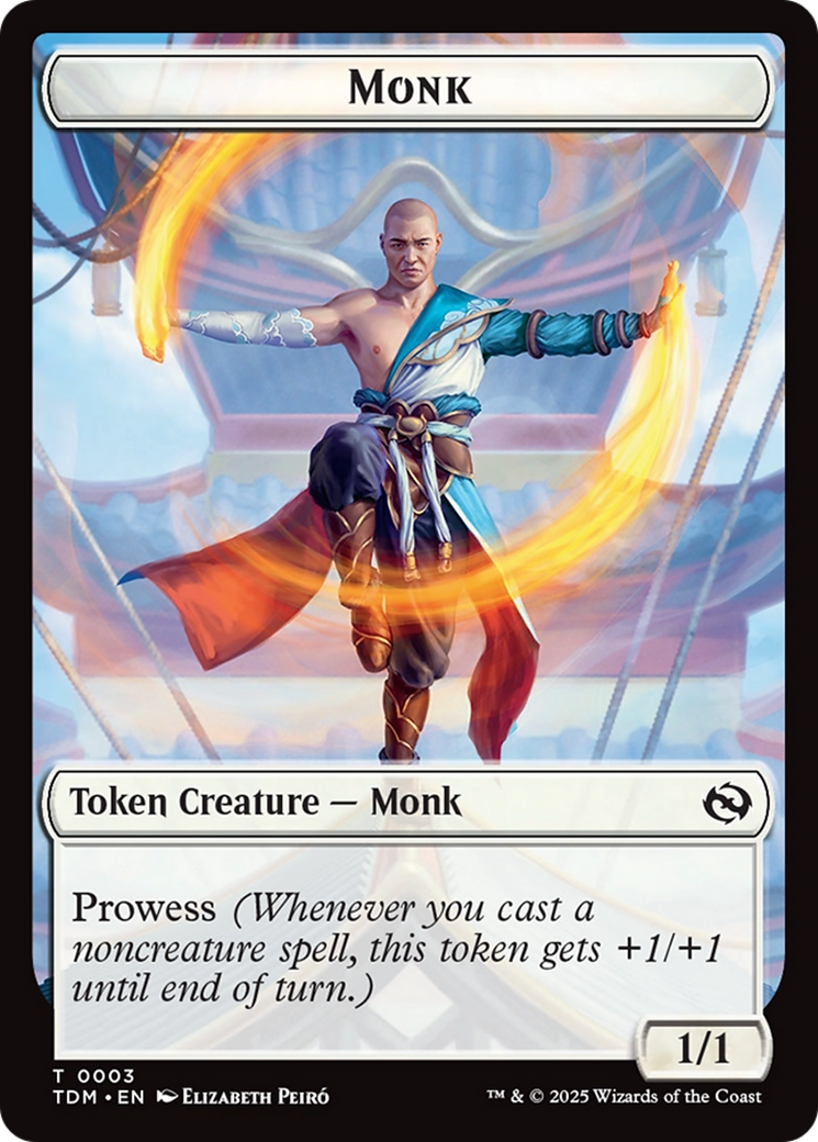 Elemental (0027) // Monk Double-Sided Token [Tarkir: Dragonstorm Commander Tokens] | Game Grid - Logan