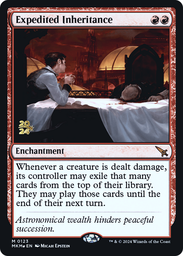 Expedited Inheritance [Murders at Karlov Manor Prerelease Promos] | Game Grid - Logan