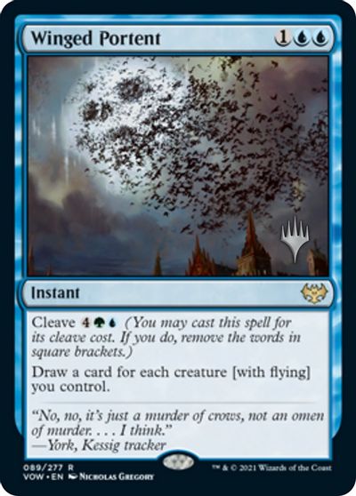 Winged Portent (Promo Pack) [Innistrad: Crimson Vow Promos] | Game Grid - Logan