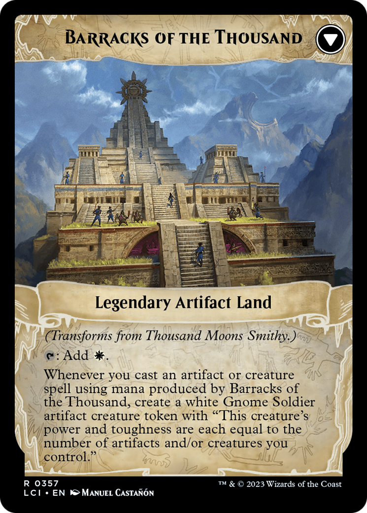 Thousand Moons Smithy (Extended Art) // Barracks of the Thousand [The Lost Caverns of Ixalan] | Game Grid - Logan