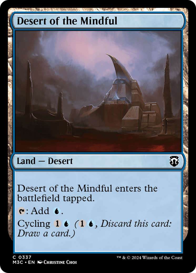 Desert of the Mindful (Ripple Foil) [Modern Horizons 3 Commander] | Game Grid - Logan