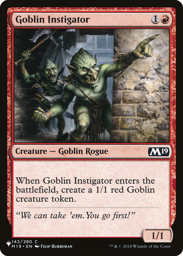 Goblin Instigator [The List] | Game Grid - Logan