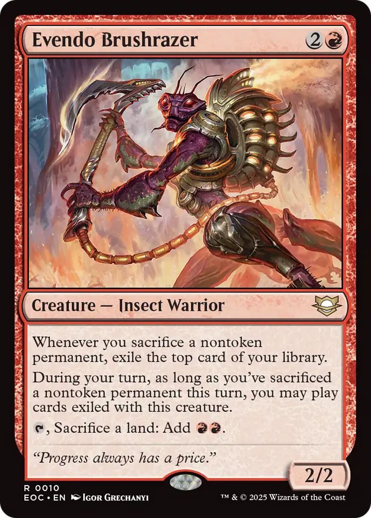 Evendo Brushrazer [Edge of Eternities Commander] | Game Grid - Logan