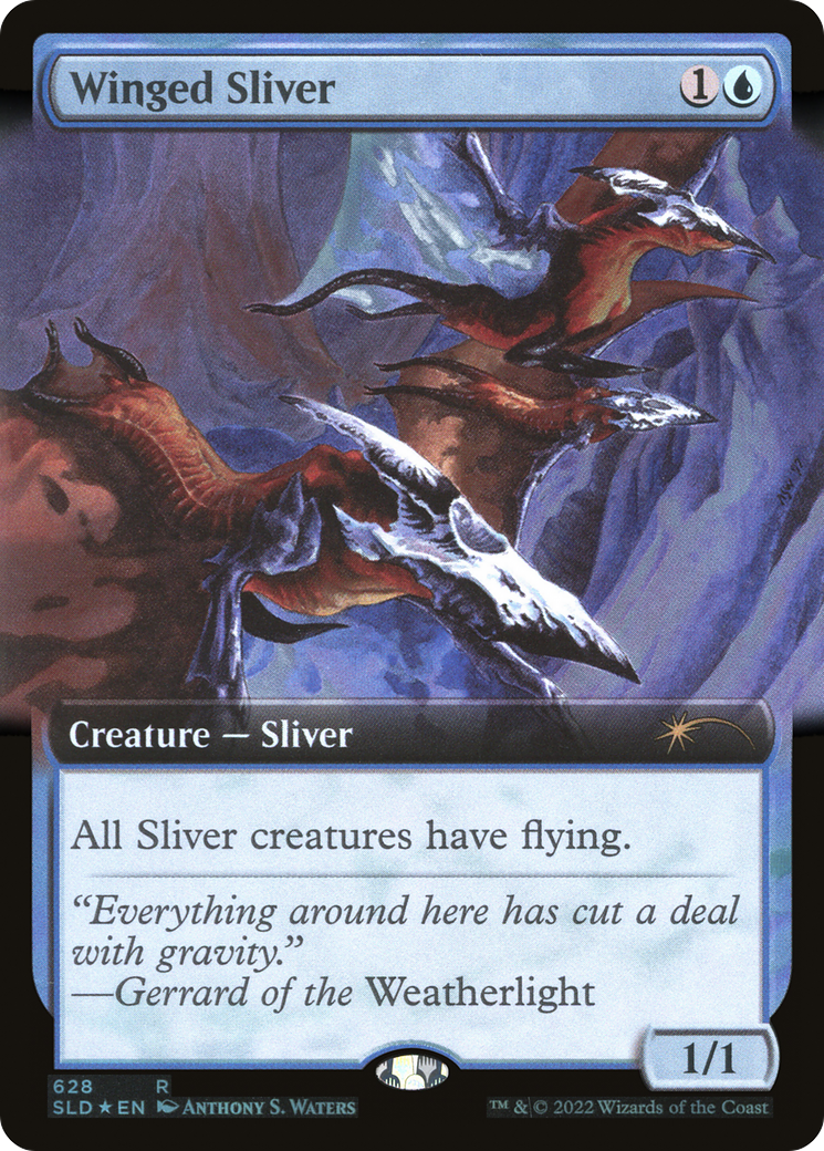 Winged Sliver (Extended Art) [Secret Lair Drop Promos] | Game Grid - Logan