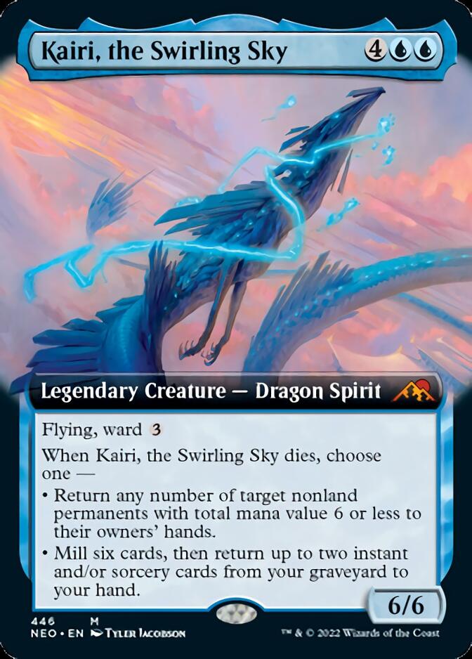 Kairi, the Swirling Sky (Extended Art) [Kamigawa: Neon Dynasty] | Game Grid - Logan