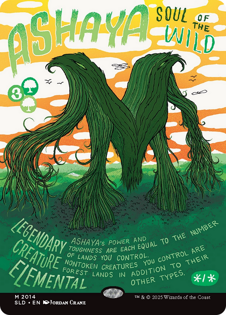 Ashaya, Soul of the Wild (Rainbow Foil) [Secret Lair Drop Series] | Game Grid - Logan