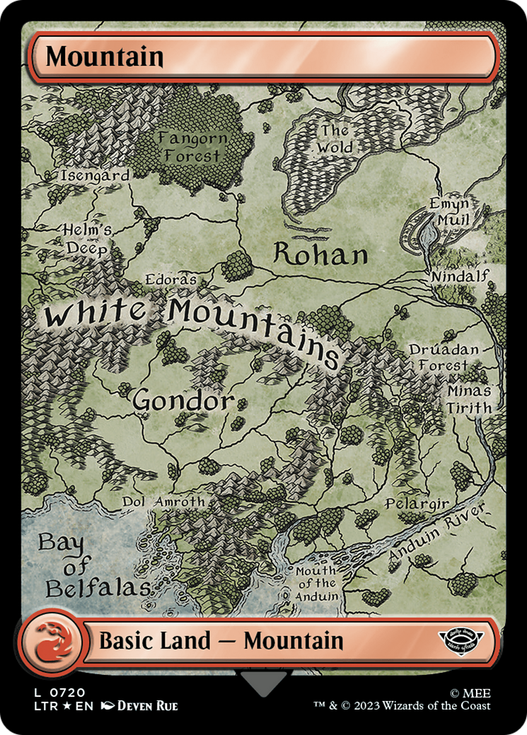 Mountain (720) (Surge Foil) [The Lord of the Rings: Tales of Middle-Earth] | Game Grid - Logan