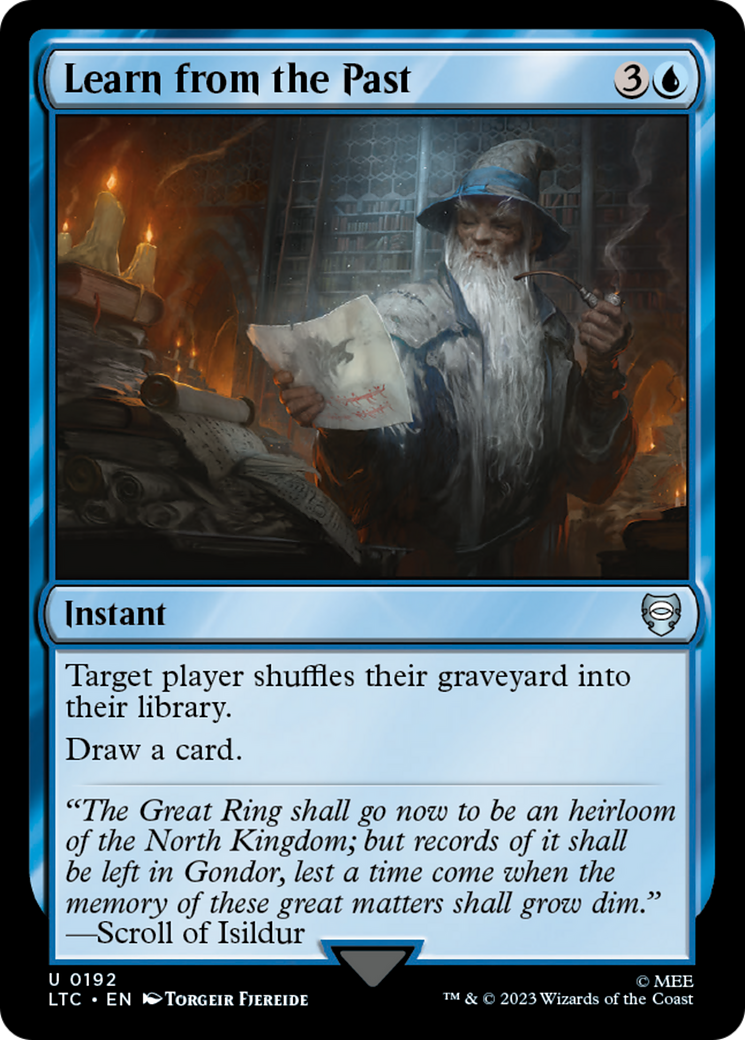 Learn from the Past [The Lord of the Rings: Tales of Middle-Earth Commander] | Game Grid - Logan