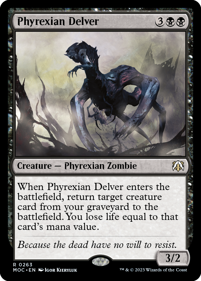 Phyrexian Delver [March of the Machine Commander] | Game Grid - Logan